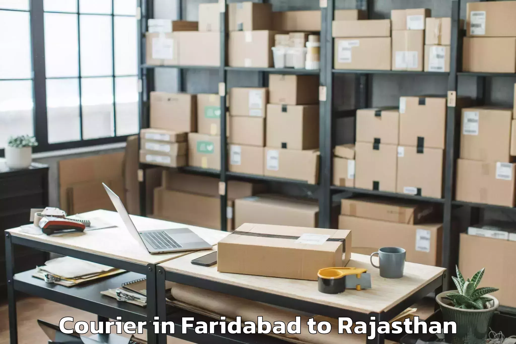 Efficient Faridabad to Ladnu Courier